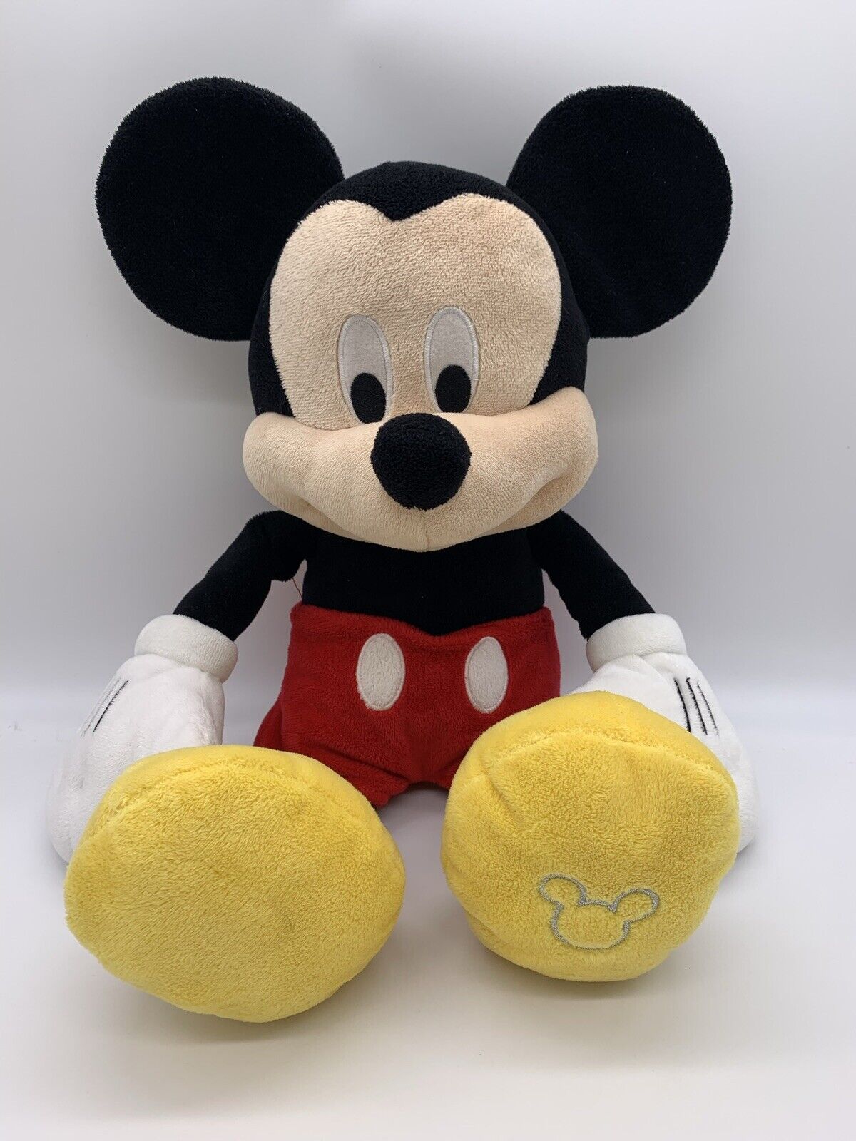 Disney Authentic Mickey Mouse Plush Doll 18" Classic Mickey Stuffed Animal Soft