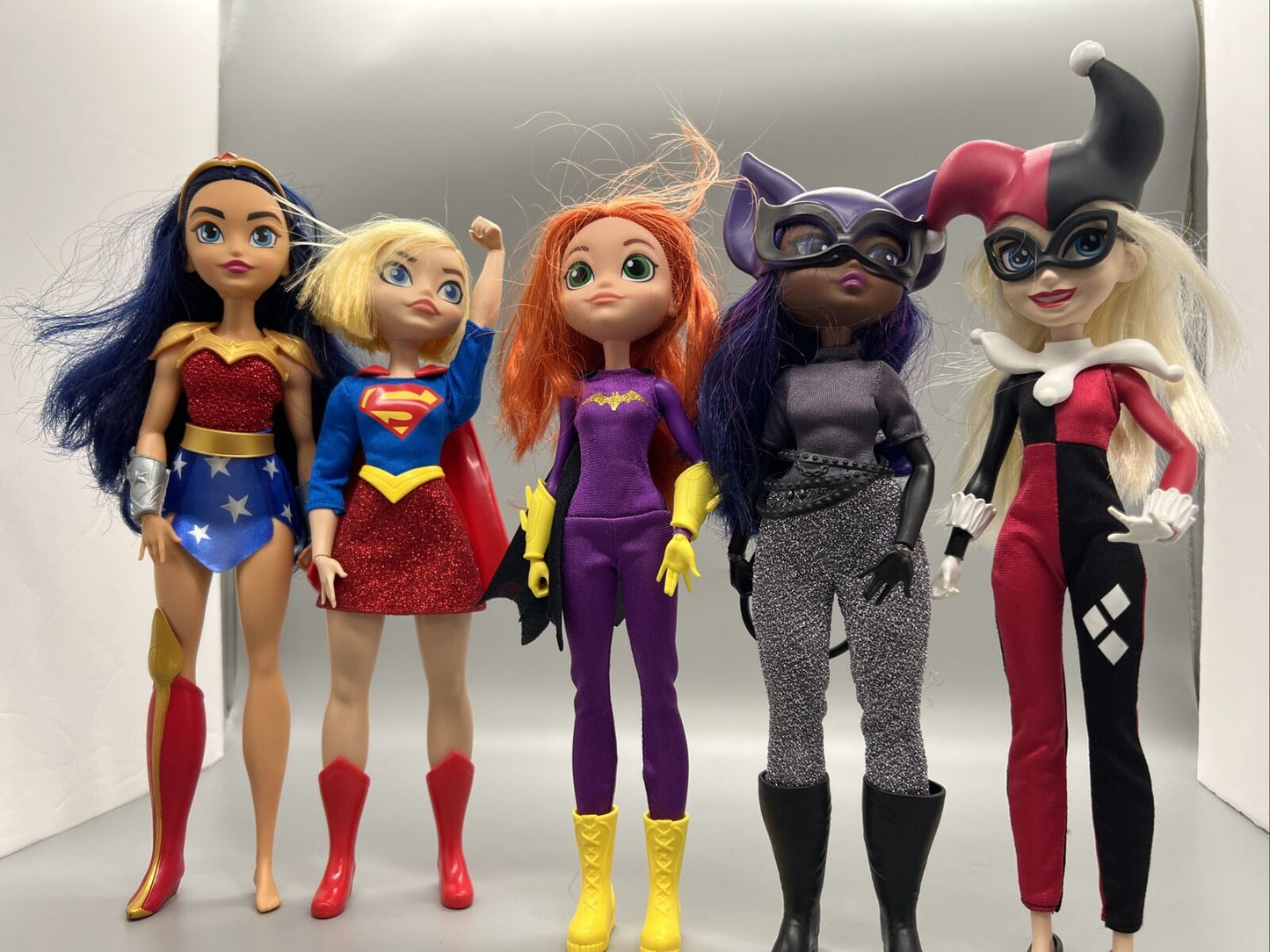 DC Super Hero Girls Dolls 5 Pack (Wonder Women Batgirl, Supergirl, etc.)