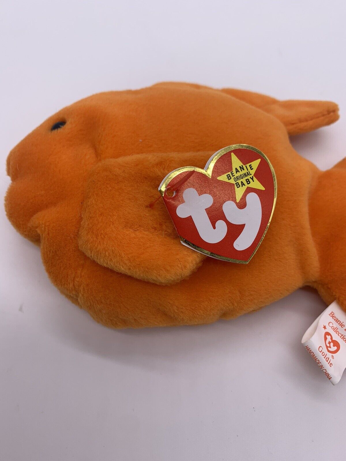 TY Beanie Baby Super Rare Vintage Goldie the Goldfish Mint With Mint Tags