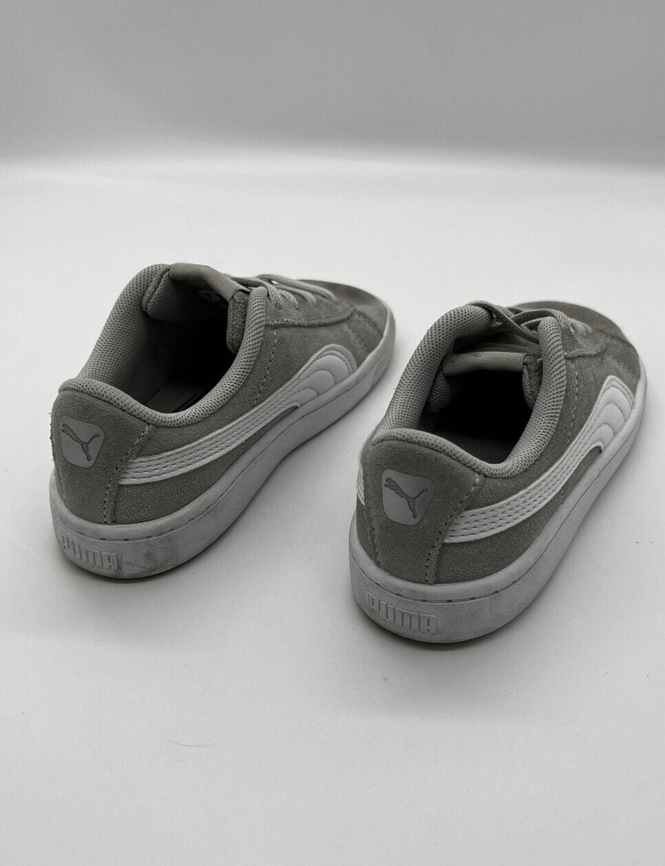 UK PUMA Vikky v2 Toddler Sneakers Gray/White UK 9 EUR 27 USA 10c 370516-02 0819