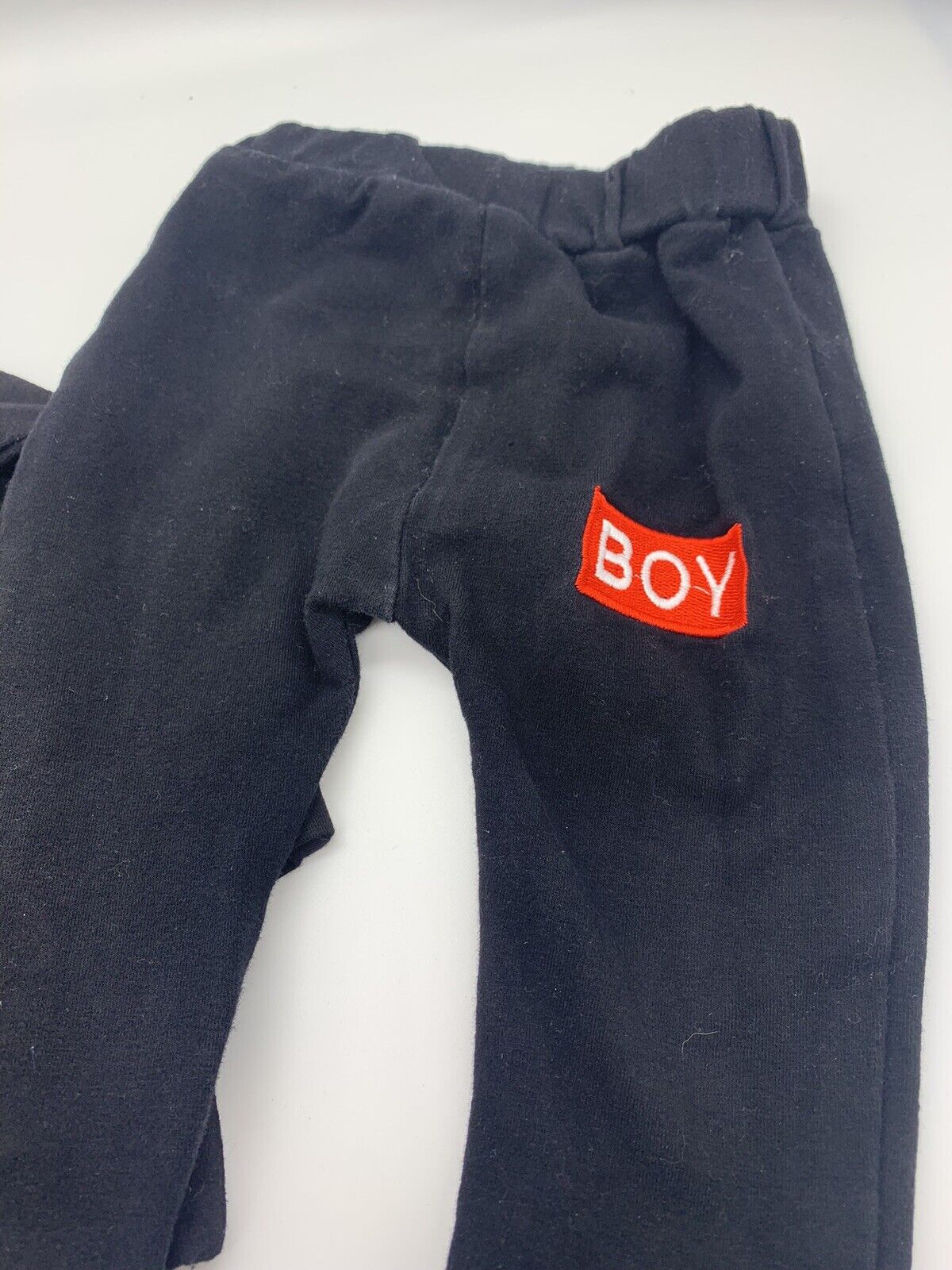 Baby Boys Letter Hoodie T-Shirt Top Pant Outfit Clothes Set Black Jumpsuit 0-3m