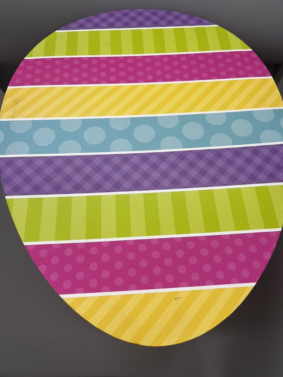 Brother Sister Nesting Easter Egg Shaped Gift Boxes large TWO hidden 13x16x10