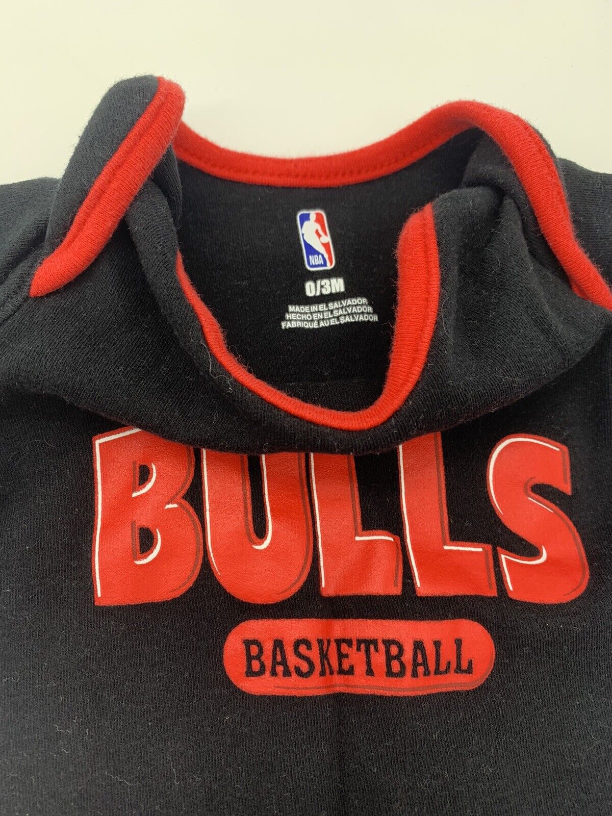 NBA Chicago Bulls Future Baller Unisex Casual Body Suit Set Onesies - (0-3m)