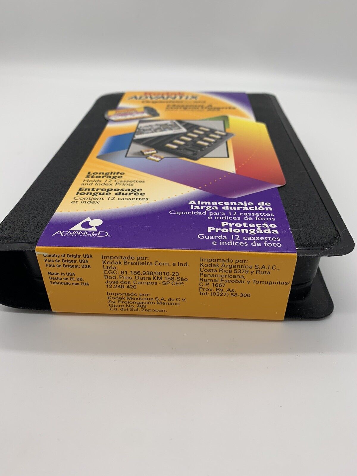 Brand New!  Kodak Advantix Organizer for APS Holds 12 Cassettes and Index Prints