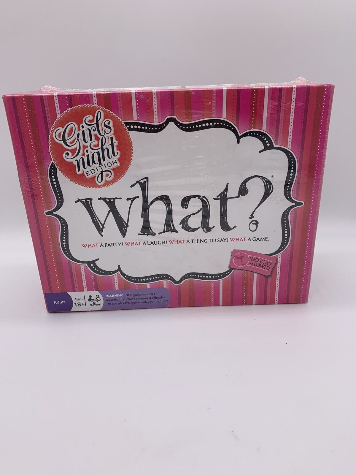 What? Girl's Night Out Game-No Boys Allowed-Girls Night-Bachelorette-Game Night