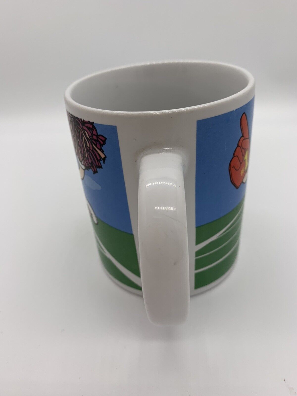 Green & Blue M & M  Coffee Mug by Galerie & Mars Sports Cheering Cheerleader