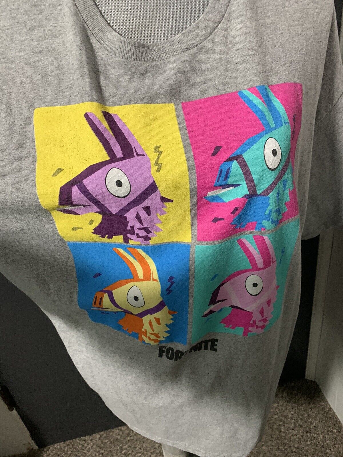 Fortnight Official Short Sleeve T-Shirt 4 multi color Lamas XXL