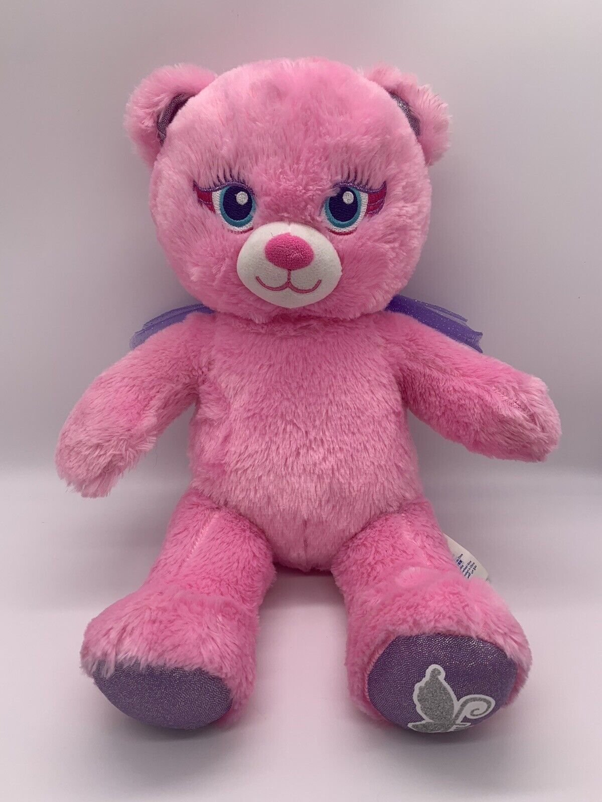 Build A Bear Workshop Pink Fairy Friend w/ Wings Plush 16” Butterfly Dragonfly