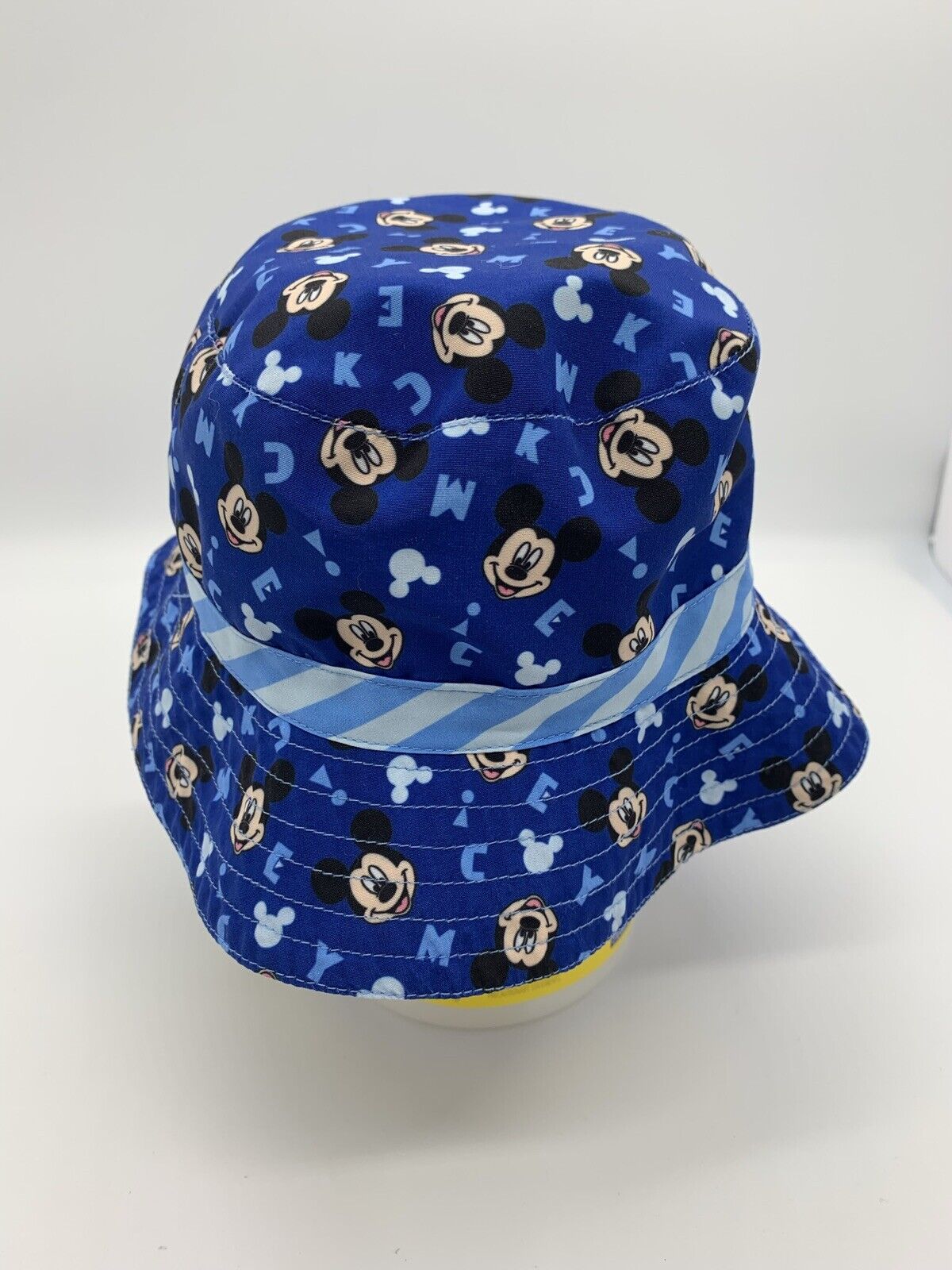 Disney Baby Mickey Mouse Baby Bucket Swim Hat mesh/Chin hook and loop 0-12 month