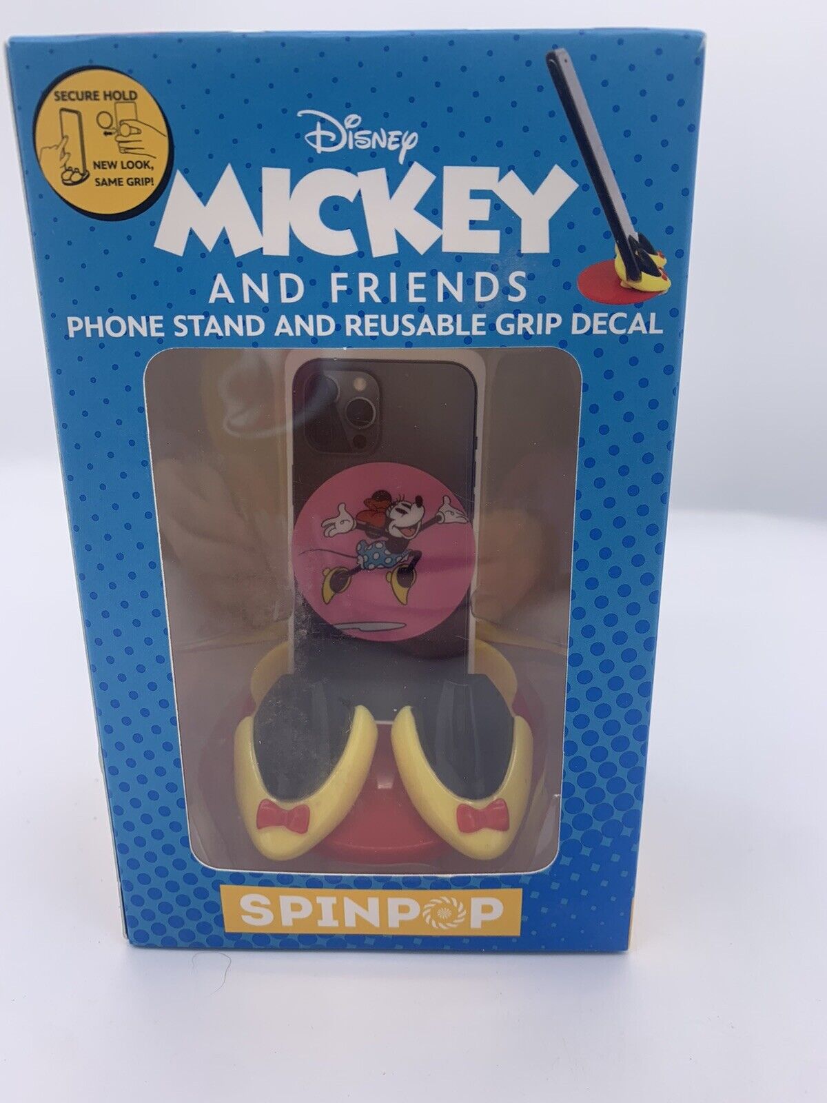 SPINPOP Mickey and Friends Phone Stand & Reusable Grip Decal Phones Accessories