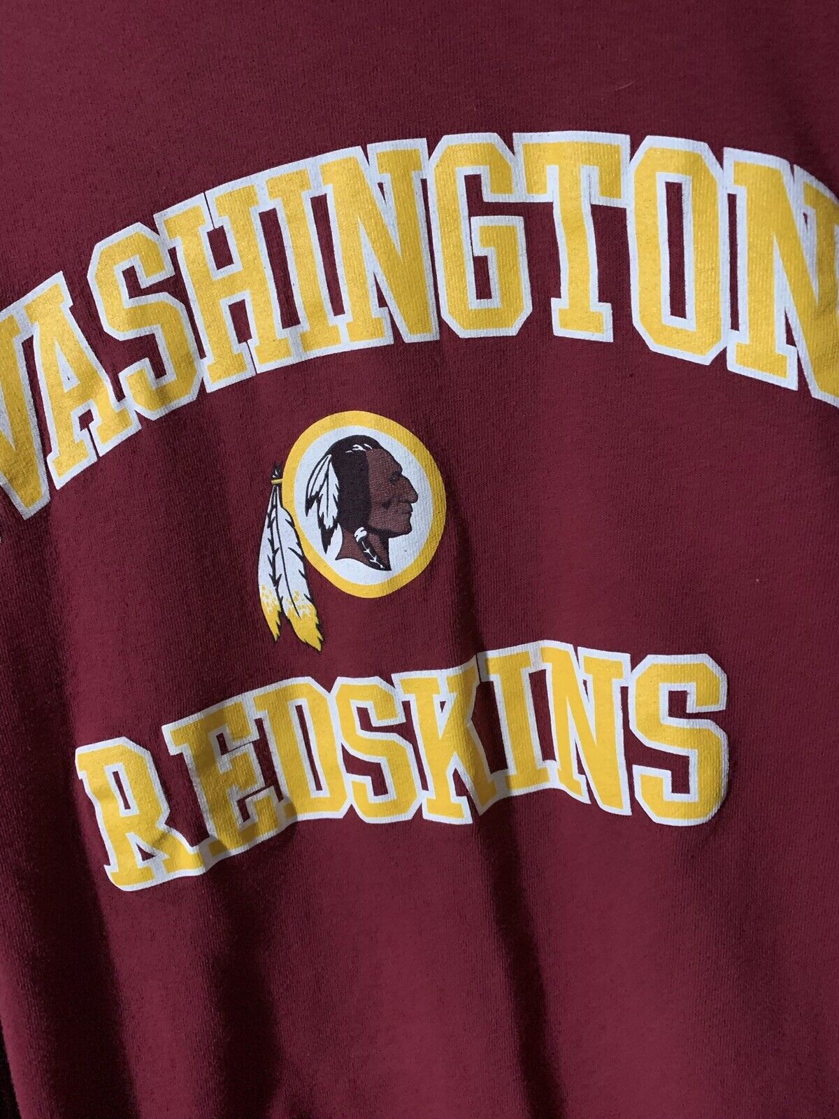 NFL Team Apparel Washington Redskins Lightweight Long Sleeve Men Fashion Shirt