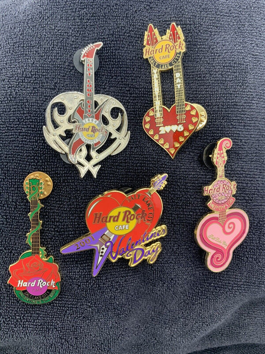 Hard Rock Hotel Cafe pin Salt Make City Valentines Day Guitars Hearts Flowers