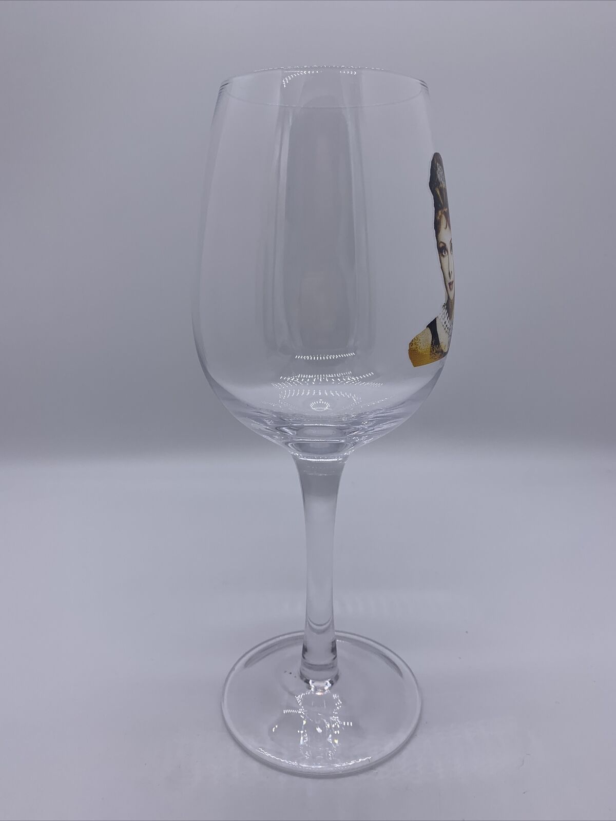 1995 Audrey Hepburn Large Authentic Wine Drinking Glass Breakfast at Tiffany's