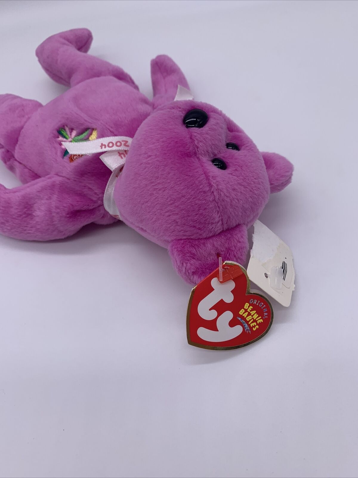 Ty Beanie Baby Mother Fuchsia Bear. Retired, soft. 2004 Mothers Day's gift