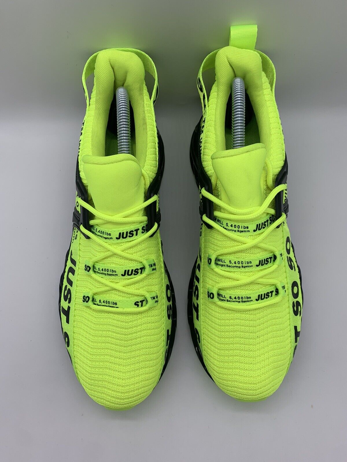 Just So So Women's Running Athletic Shoes Fluorescent Green Black US 7/EU 40