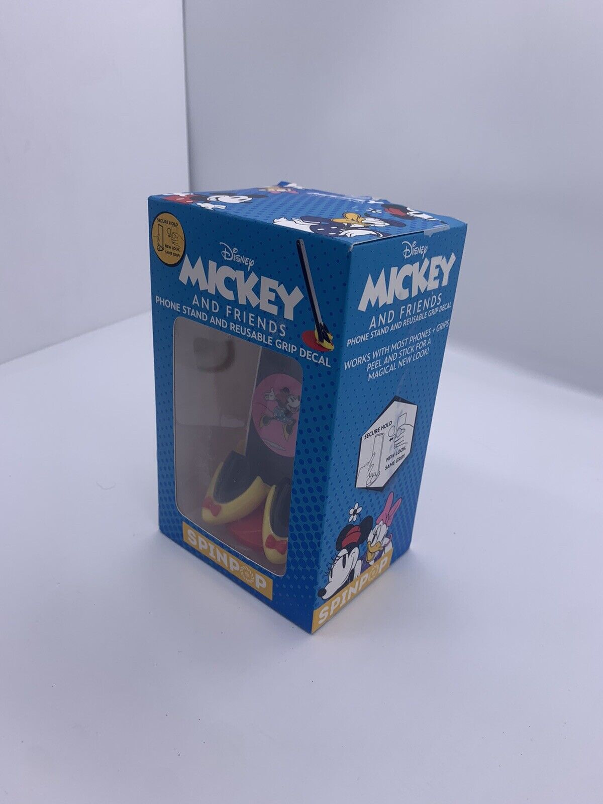 SPINPOP Mickey and Friends Phone Stand & Reusable Grip Decal Phones Accessories