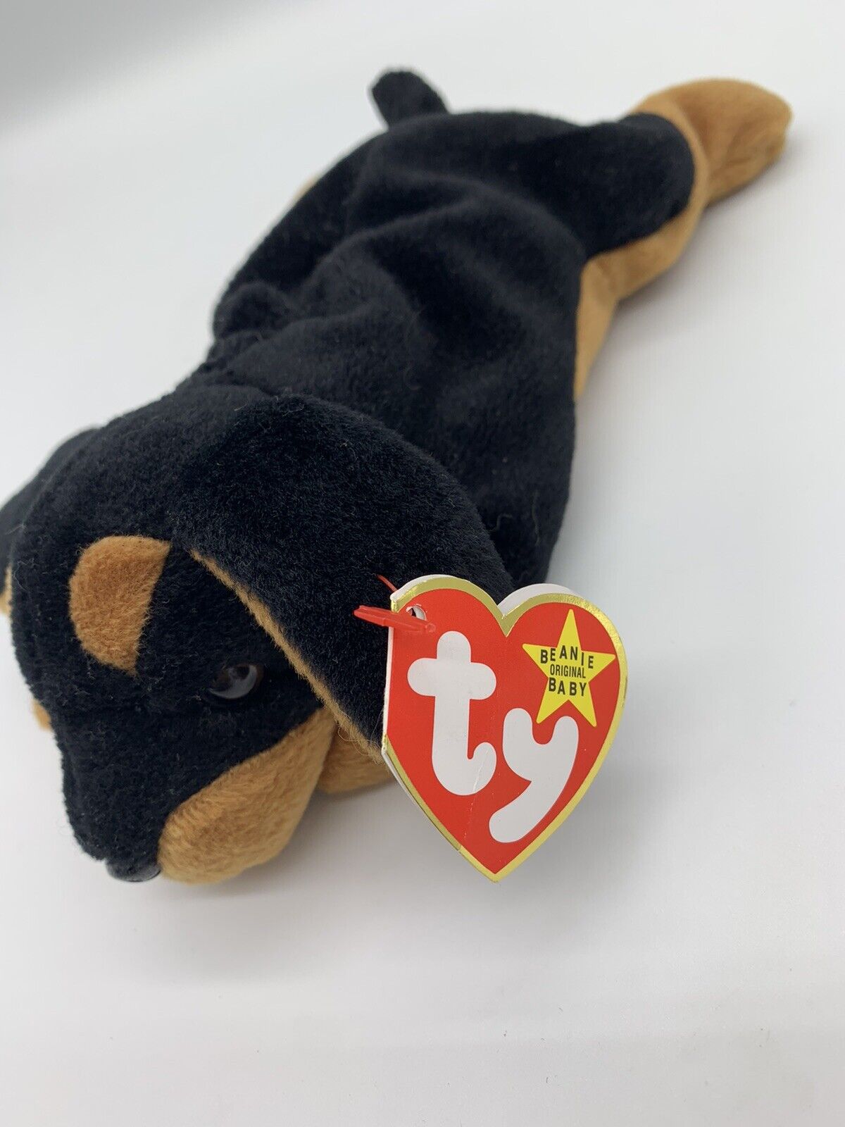 Rare Ty Beanie Baby: Doby the Doberman - Collectible Plush Toy - Mint Condition