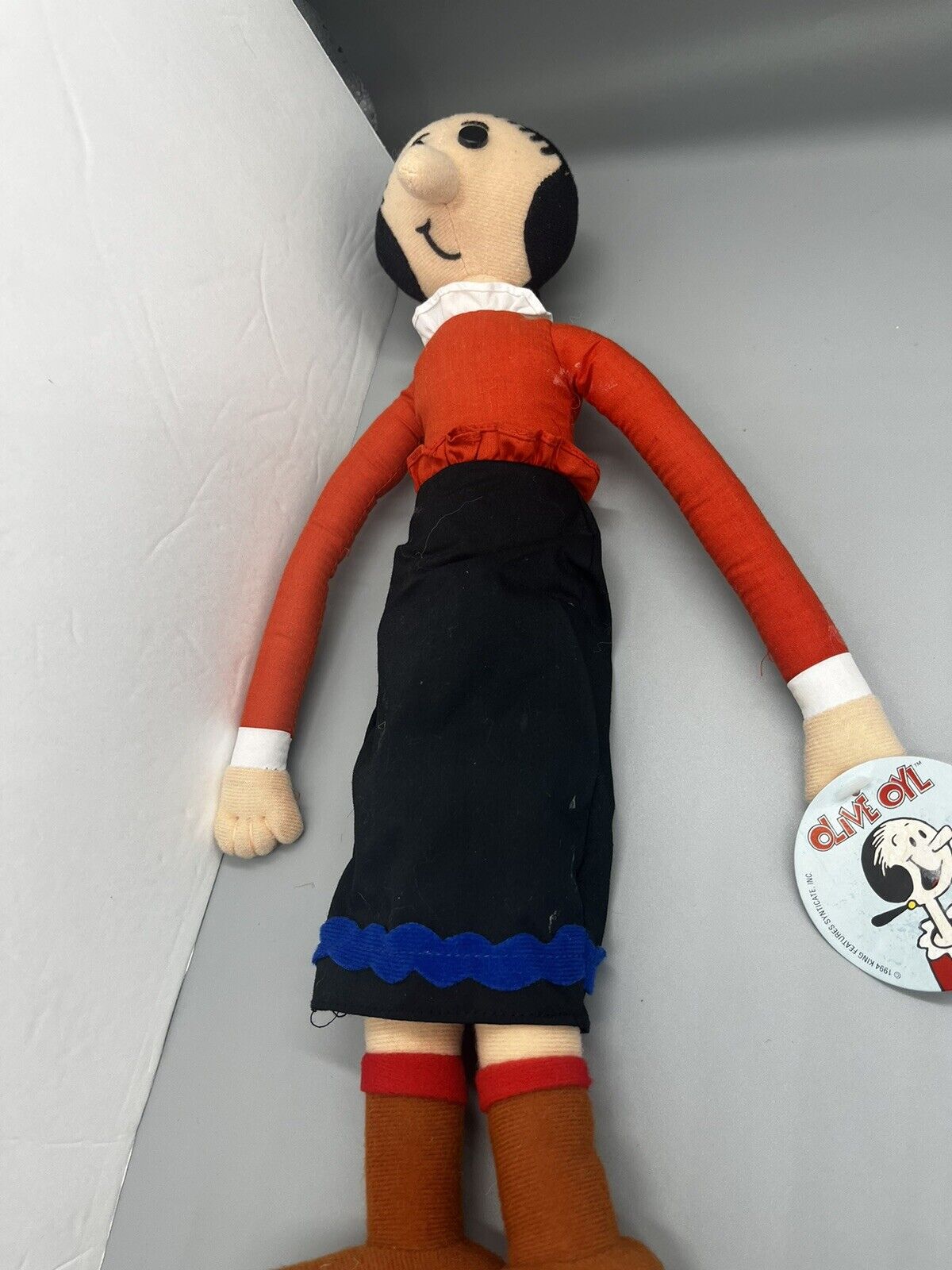 Vintage Popeye and Olive Oyl Plush dolls set W/tags 1994 King-Hearst-Large-play