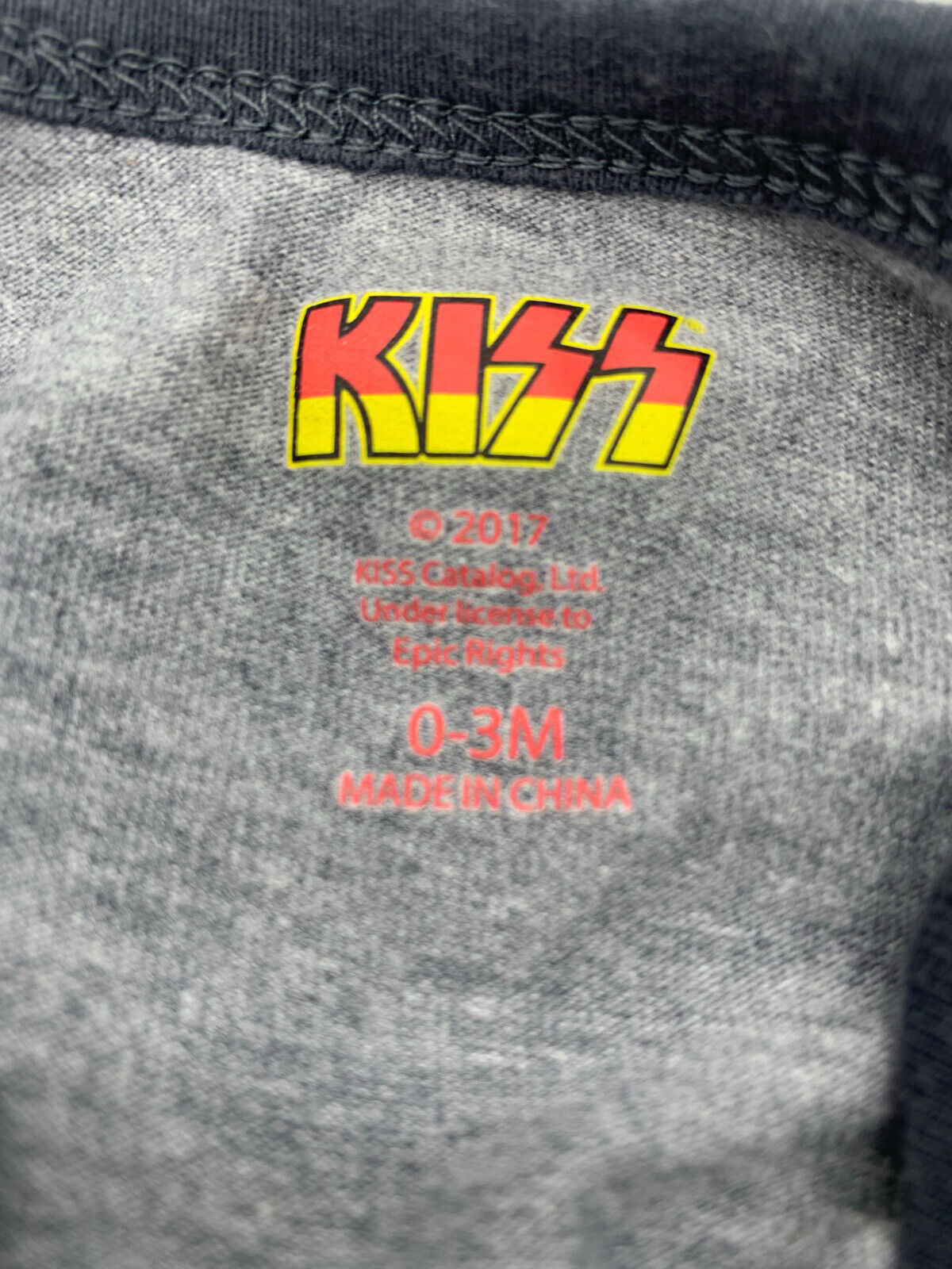 KISS Logo Infant Bodysuit for Mini Rockers