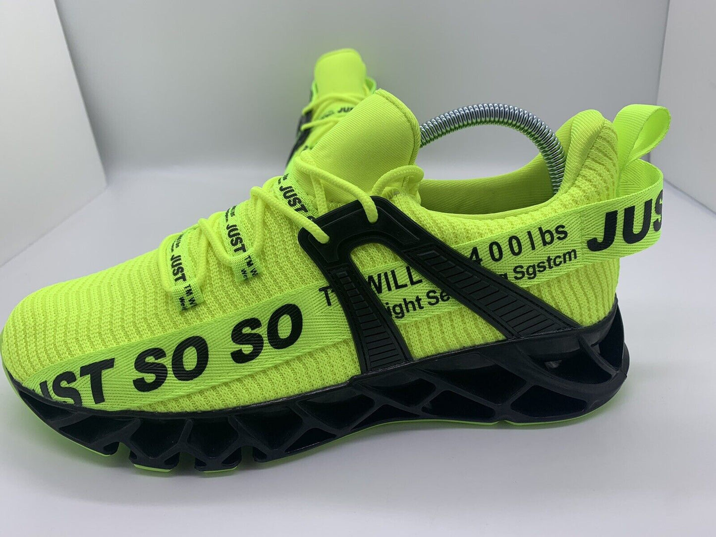 Just So So Women's Running Athletic Shoes Fluorescent Green Black US 7/EU 40