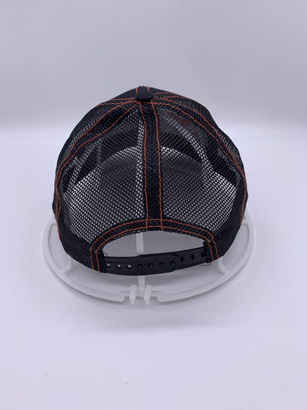 Jagermeister Snapback Trucker Hat Black Mesh Gray with orange Embroidered Logo