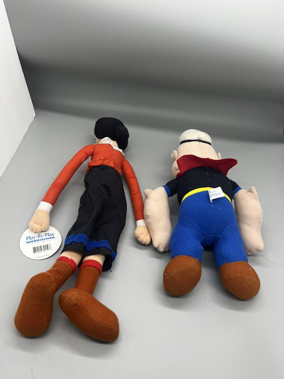 Vintage Popeye and Olive Oyl Plush dolls set W/tags 1994 King-Hearst-Large-play