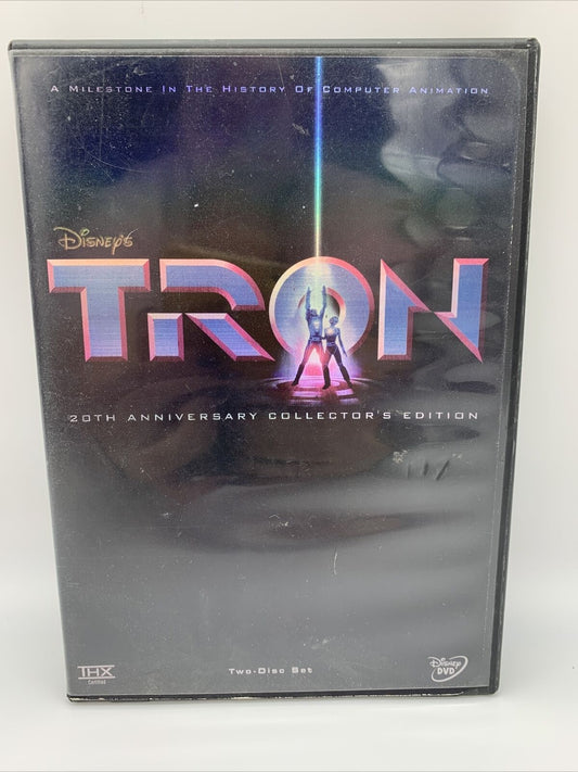 Tron (DVD, 2002, 2-Disc Set, 20th Anniversary Collectors Edition) Jeff Bridges