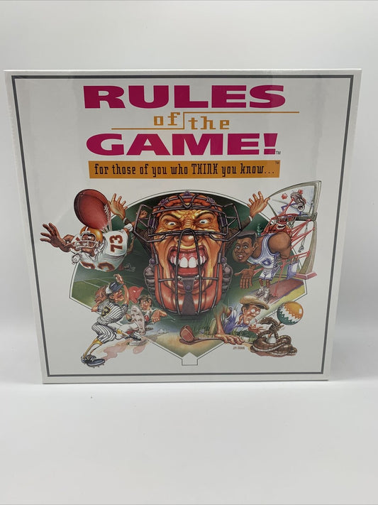 RULES OF THE GAME GAMES TECH., 1995 FACTORY SEALED!! Board game- Family game