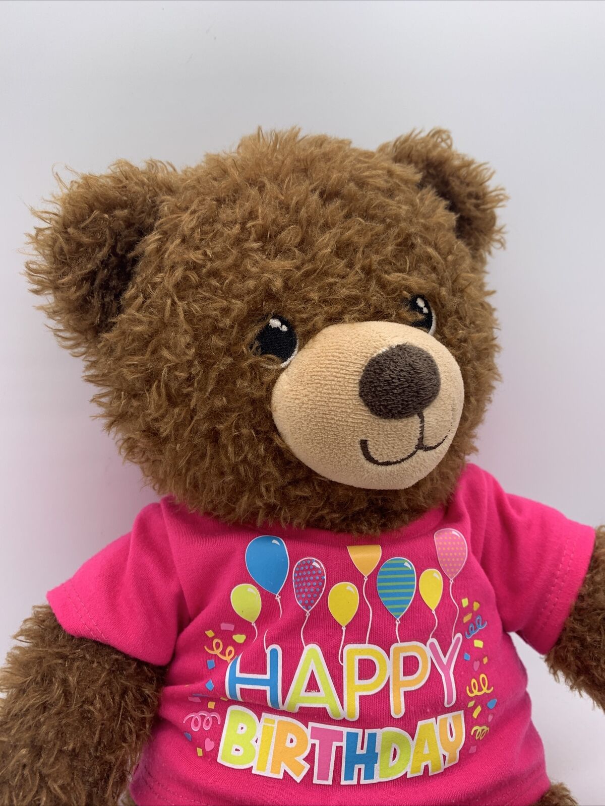 Build A Bear Happy Birthday 15" Plush Brown Teddy Bear & Kids Unique Gifts