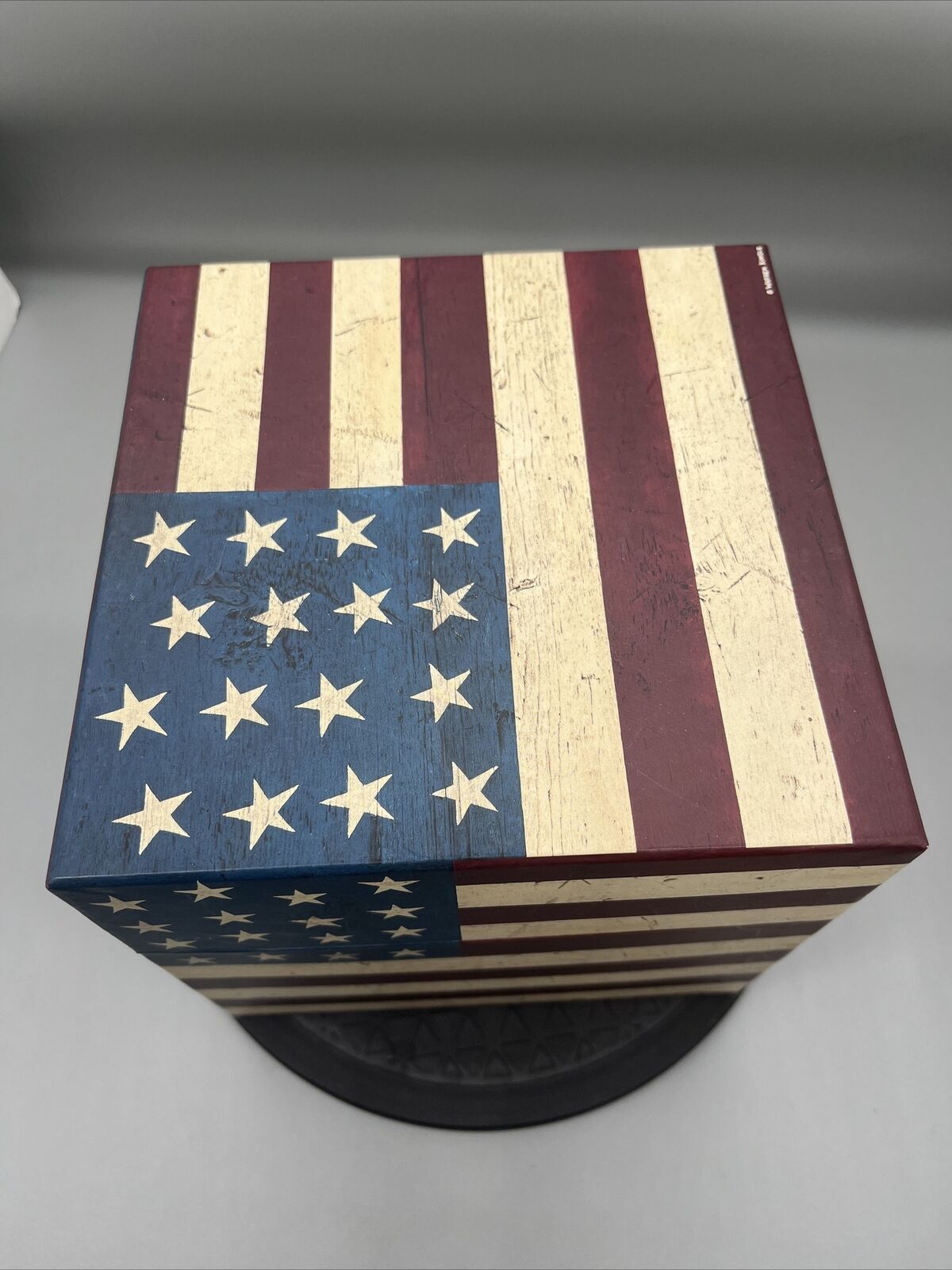 Warren Kimble American Flag Decorative Storage/Gift Box Set 3 Nesting boxes