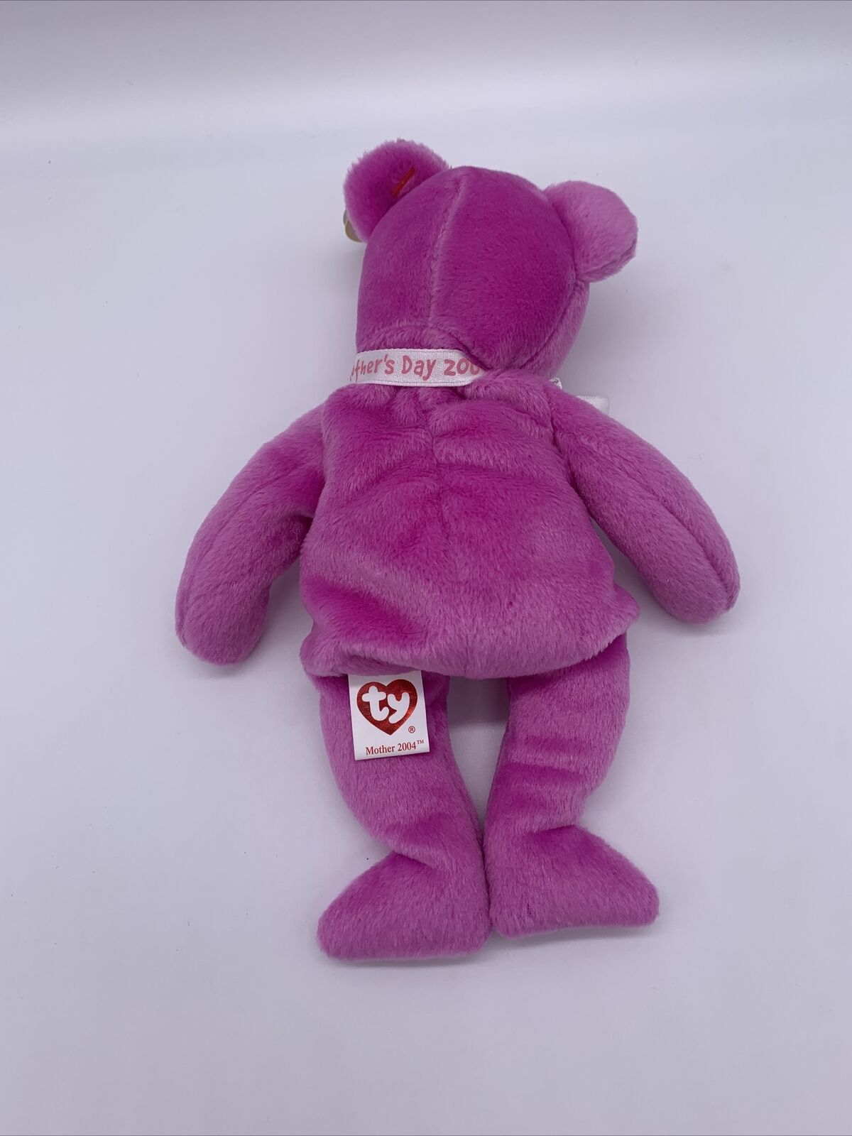 Ty Beanie Baby Mother Fuchsia Bear. Retired, soft. 2004 Mothers Day's gift