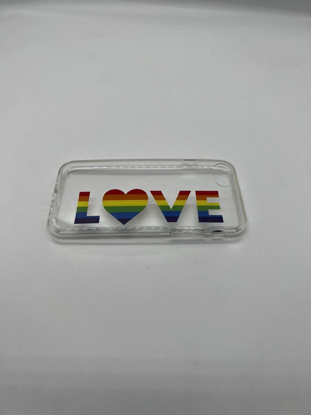 RAINBOW LOVE CUTE NEW PHONE CASE COVER FITS APPLE IPHONE MODEL 6 7 8 SE Pride