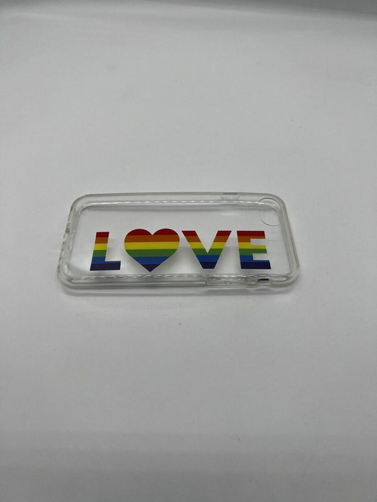 RAINBOW LOVE CUTE NEW PHONE CASE COVER FITS APPLE IPHONE MODEL 6 7 8 SE Pride