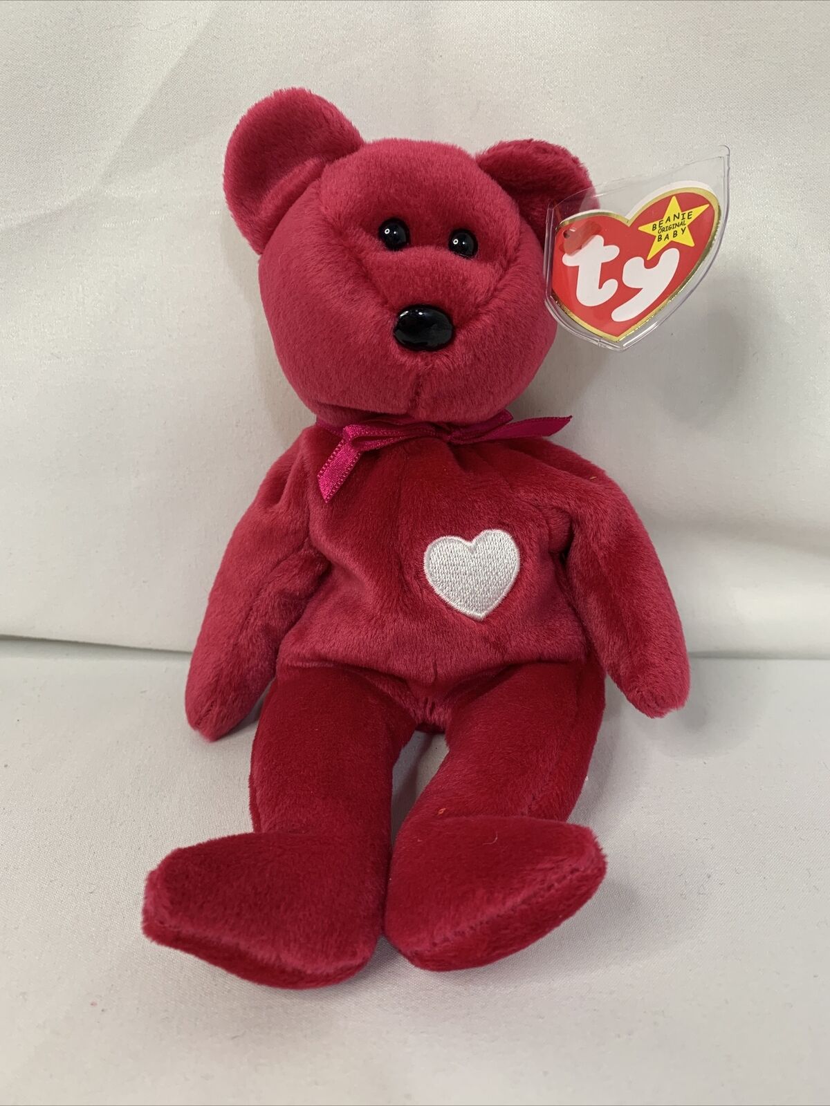 Pristine!! Valentina Ty Beanie Baby STUNNING red white