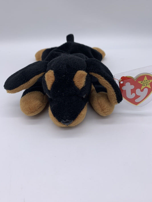 Rare Ty Beanie Baby: Doby the Doberman - Collectible Plush Toy - Mint Condition