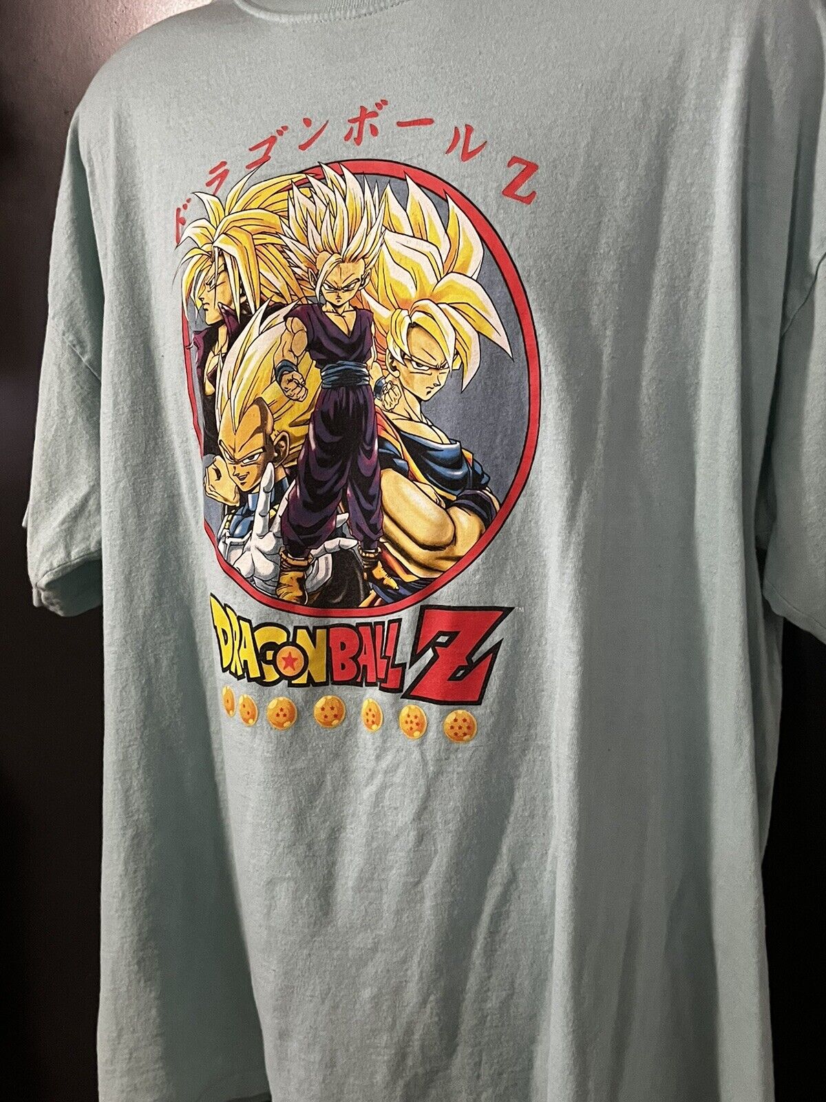 Dragon Ball Z Mens  T-Shirt -  Super Saiyan Goku, Gohan, Vegeta and Trunks