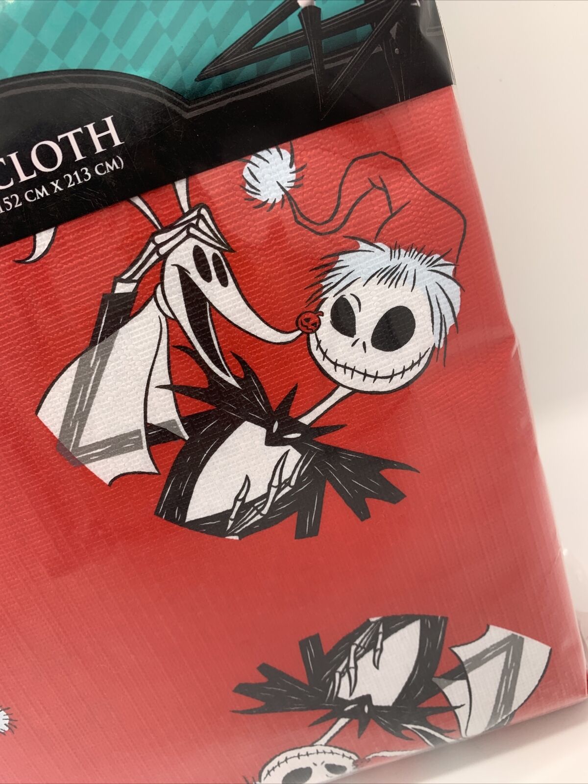 NEW Disney Vinyl Tablecloth The Nightmare Before Christmas 60x102” Red 152cmx213