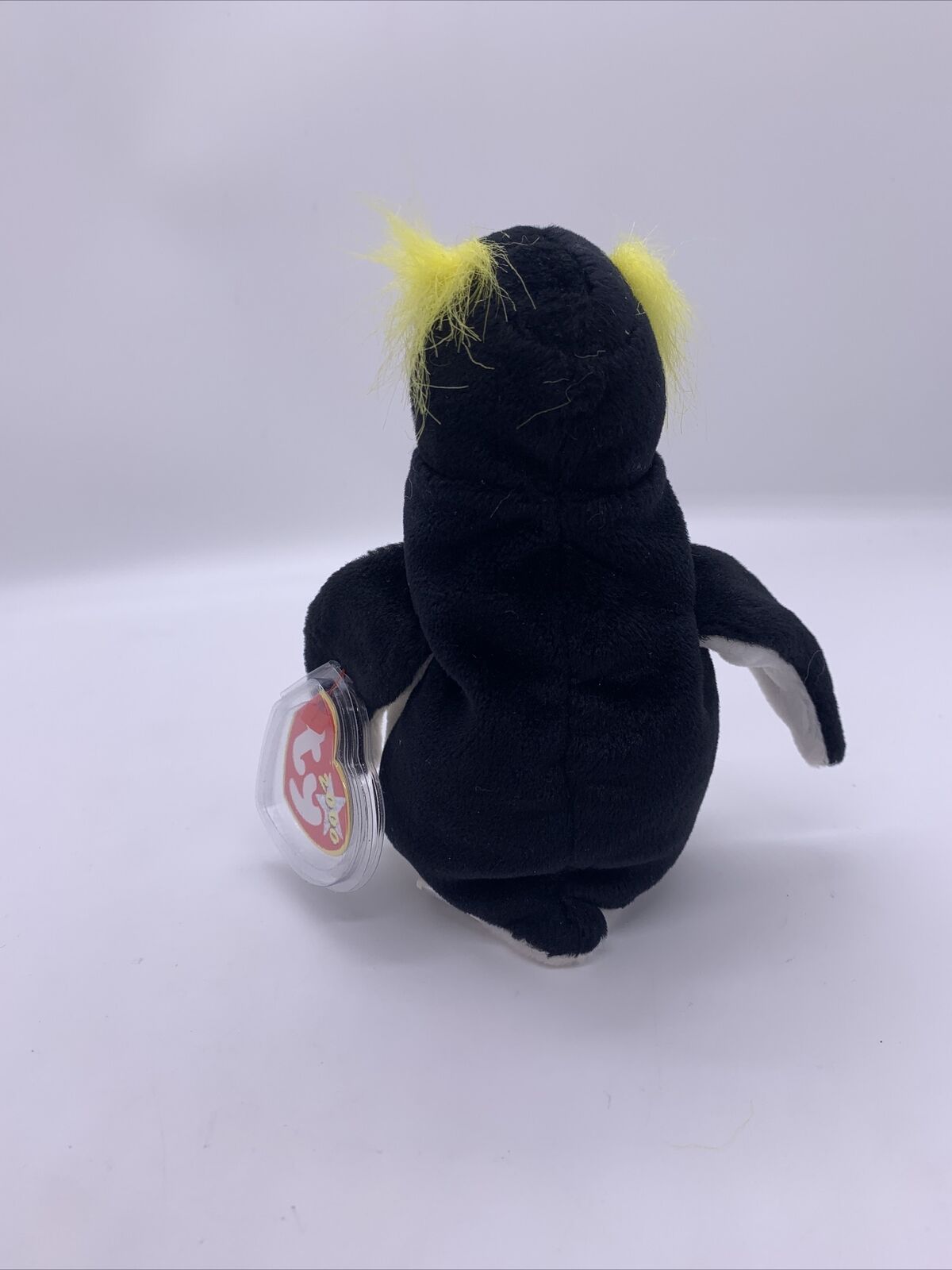 TY Beanie Baby Frigid Penguin 2000 Emperor Penguin Black White Yellow Red Tan