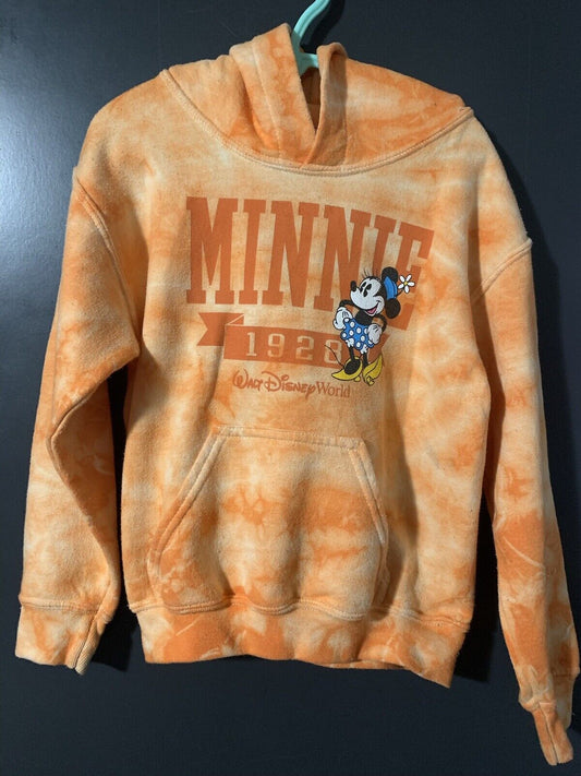 Authentic Walt Disney World Toddler/Kid XS - 1928 Tie Dye Hoodie Orange Sweater