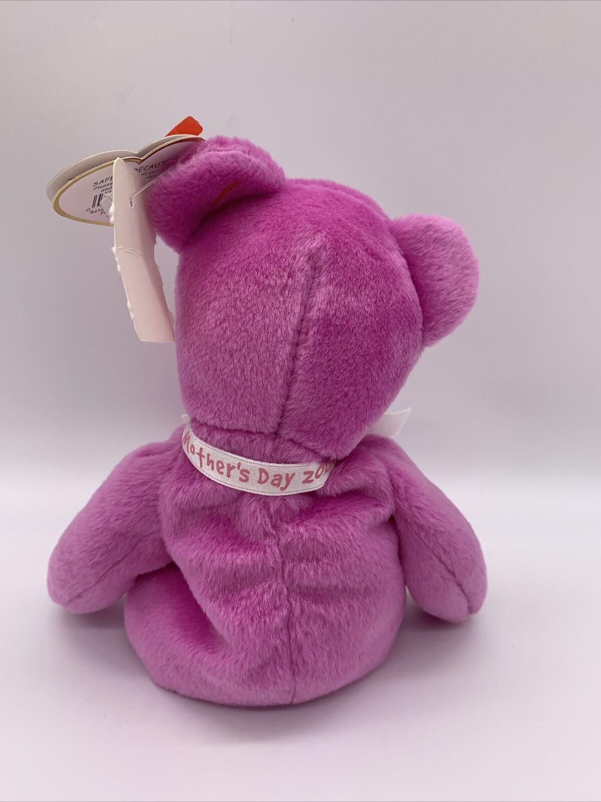 Ty Beanie Baby Mother Fuchsia Bear. Retired, soft. 2004 Mothers Day's gift