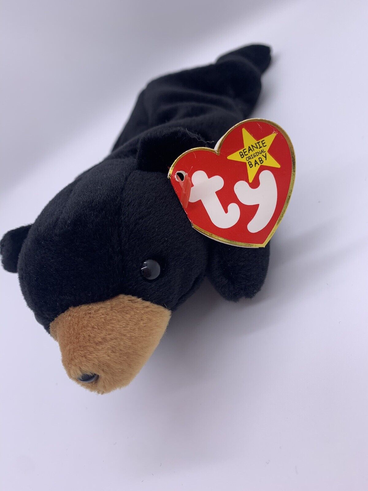 TY Beanie Baby - BLACKIE the Black Bear (8.5 inch)