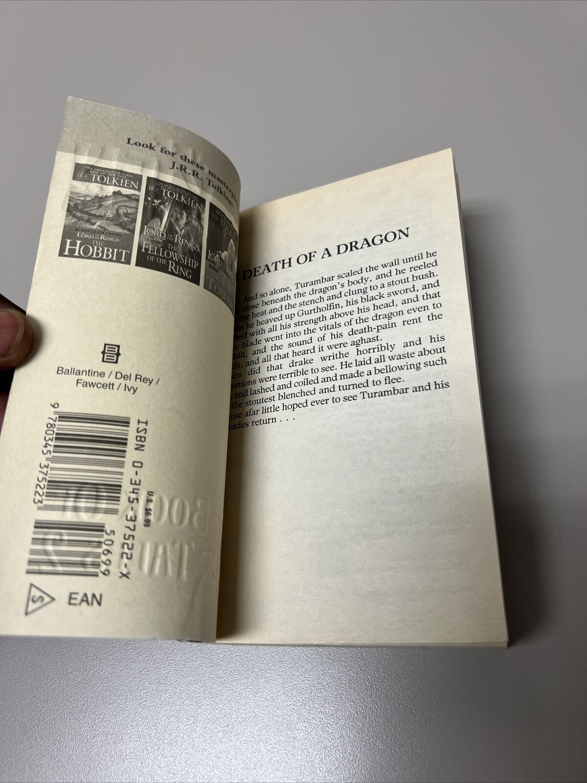 J.R.R. Tolkien The Book of Lost Tales 2 Paperbacks Good Condition