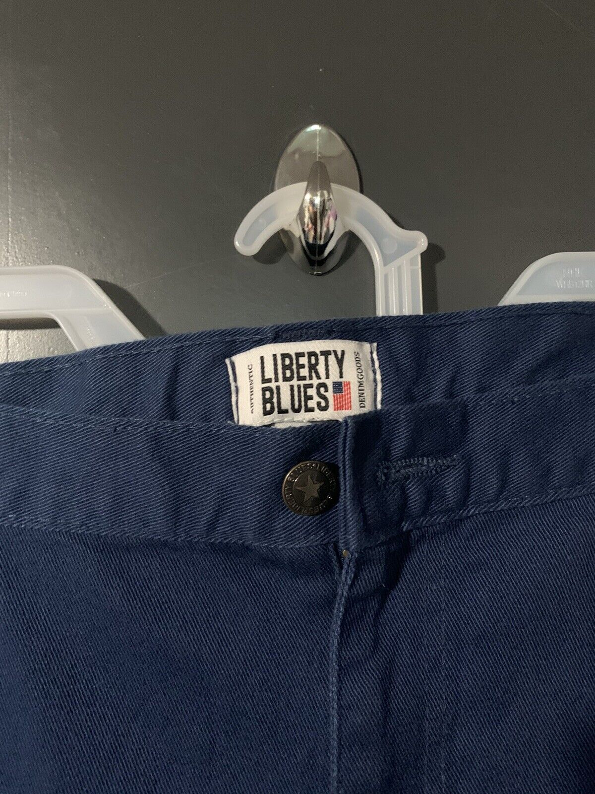 New Authentic Liberty Blues Men's Big and Tall Relaxed Fit Jeans, Size 46 x 40