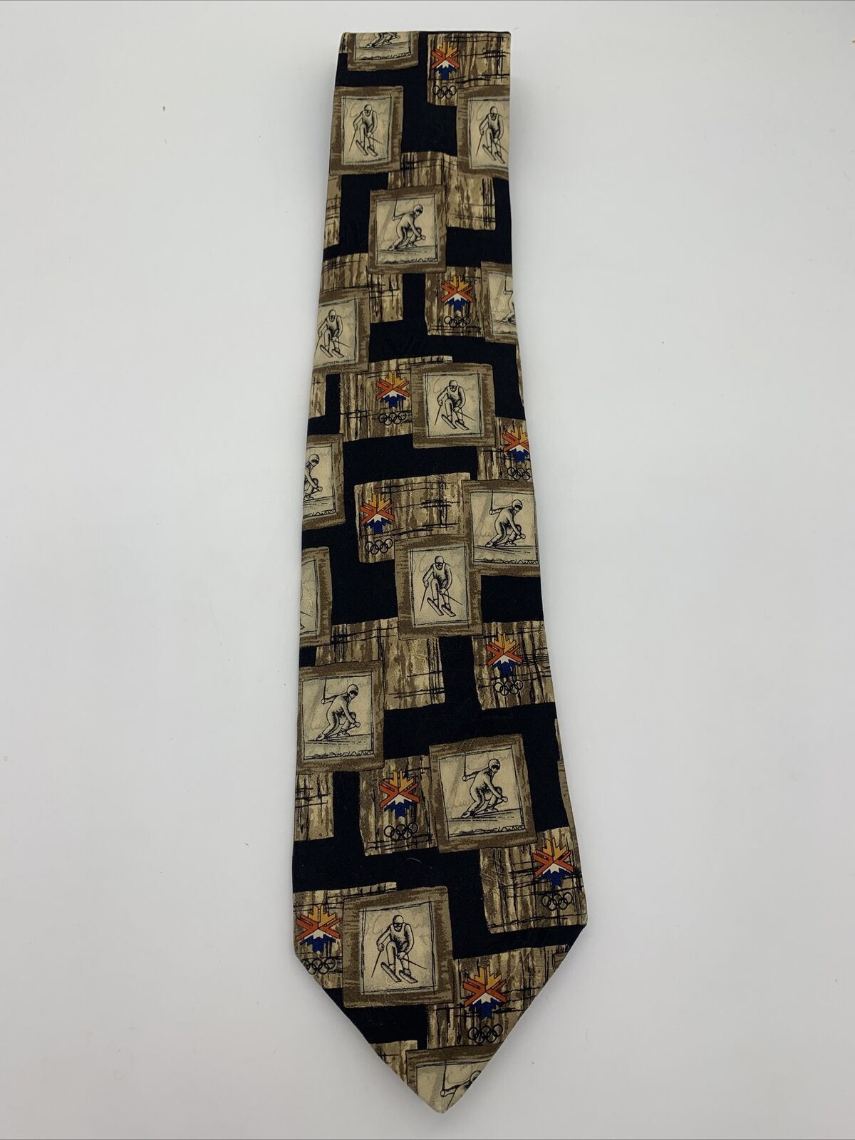 ROBERT TALBOTT Men's Designer Neck Tie OLYMPICS SALT LAKE CITY 2002 Official 60”