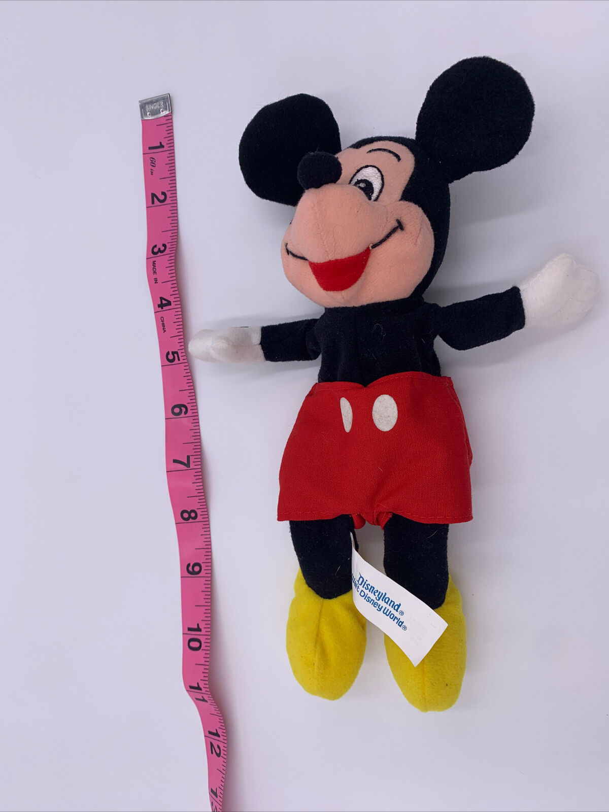 Vintage Disneyland Walt Disney World Mickey Mouse Plastic Pellets- Sri-Lanka 10”